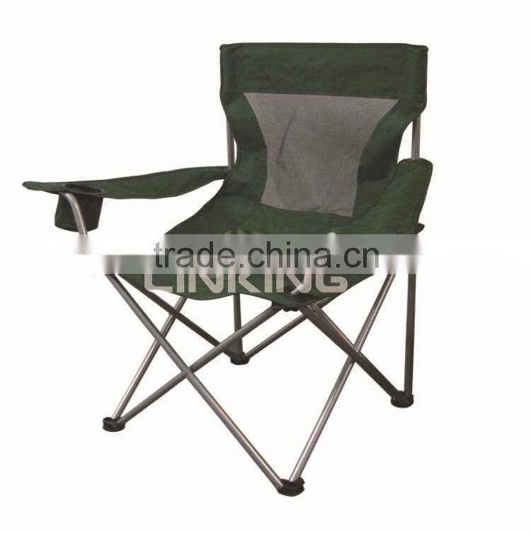 army green polyester chair with mesh