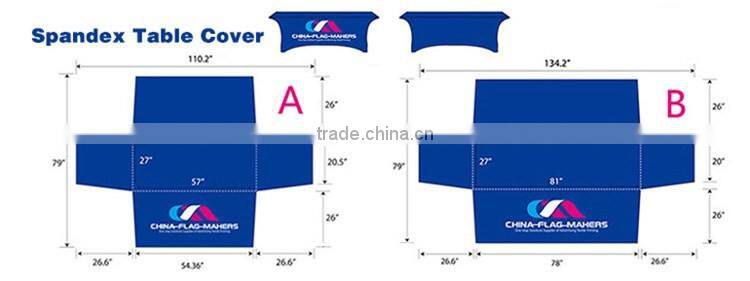 cheap custom company logo trade show display tablecloth for sale