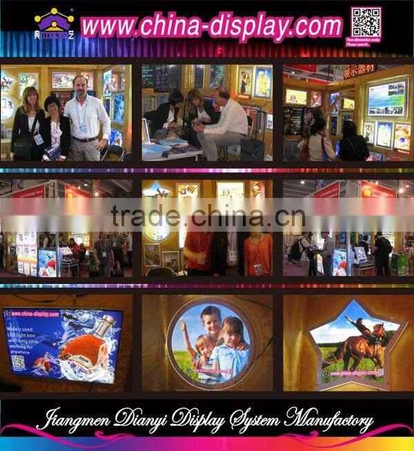 Frameless aluminum design advertising outdoor fabric light box waterproof