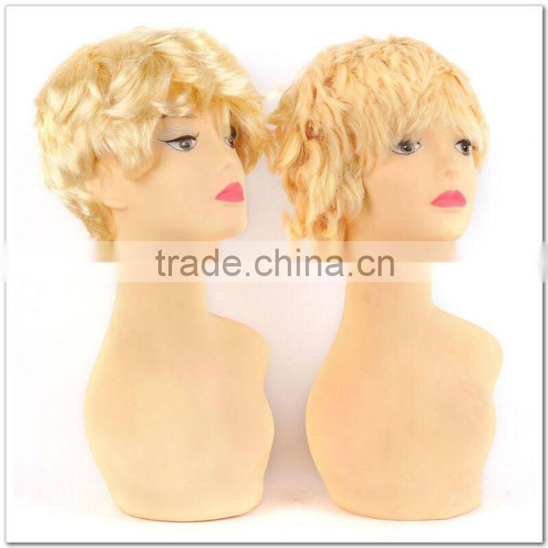 White lace front wig