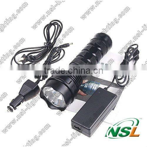 24W 1440LM Tactical Xenon HID Flashlight/rechargeable 2200mah battery HID Xeon Torch Flashlight