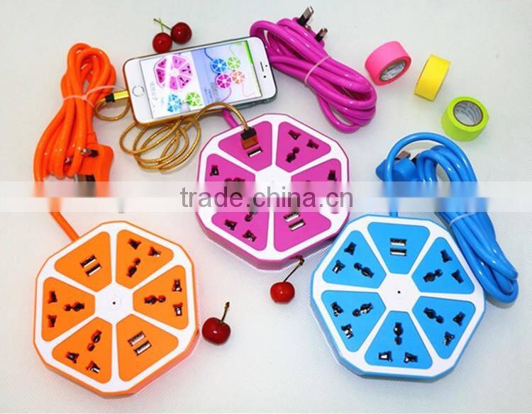 Cheap price wholesale colorful portable smart office power socket