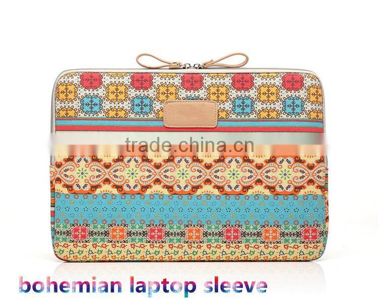 Top popular canvas laptop good protection innovational sublimation laptop sleeve for 8"-15"