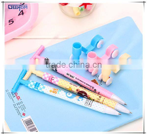 2015 novelty ballpoint pen cartoon scooter shape pen for kids