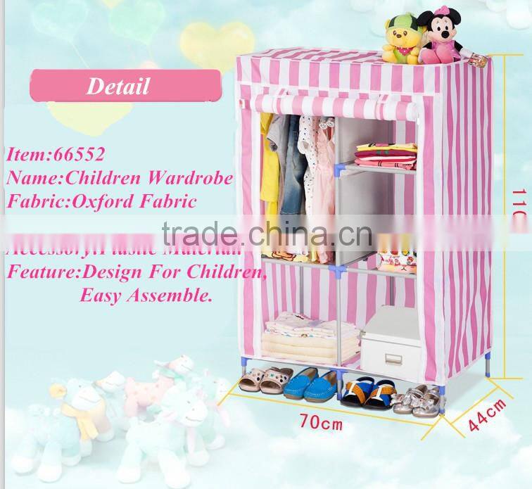 2014 China Supplier Children Cloth Storage Wardrobe Cabinet