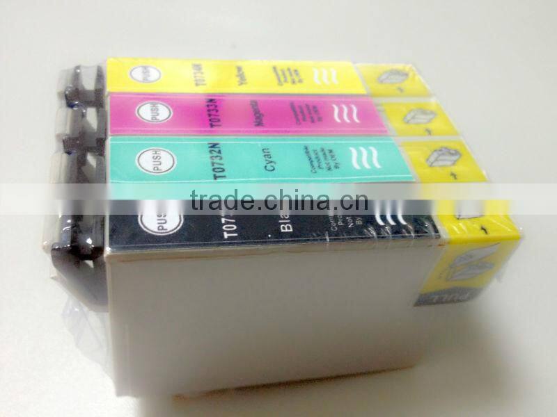 Compatible Inkjet ink Cartridge for Epson printer T0731 T40W TX550W TX600FW