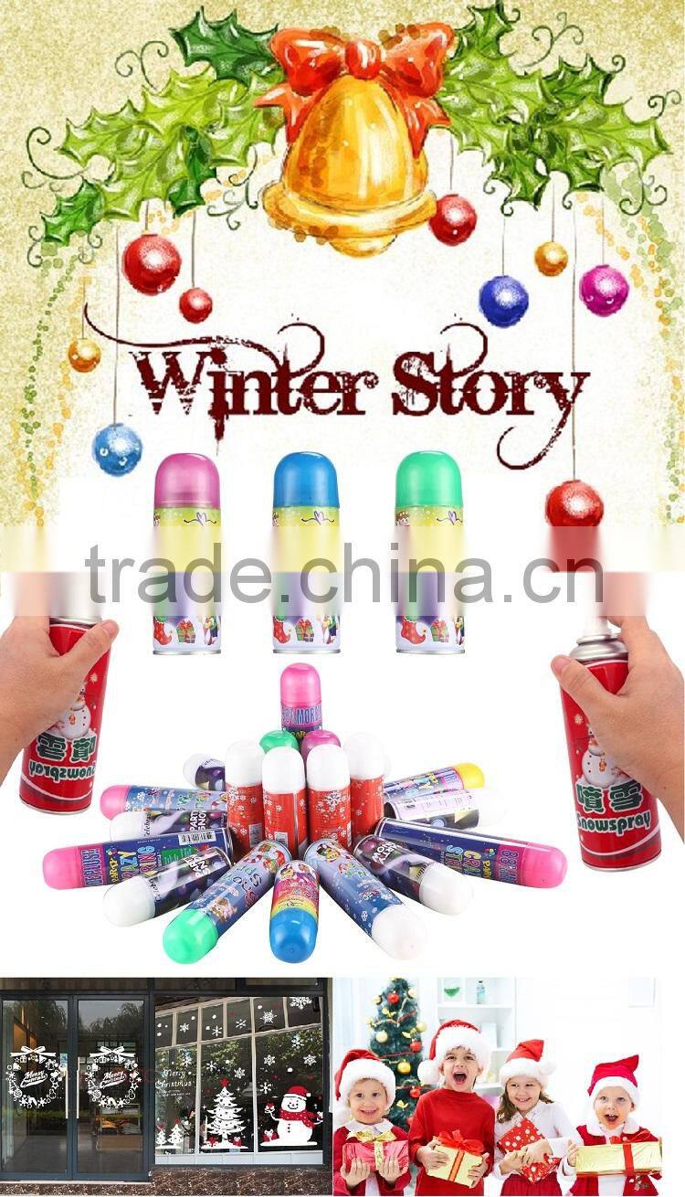 Christmas snow spray