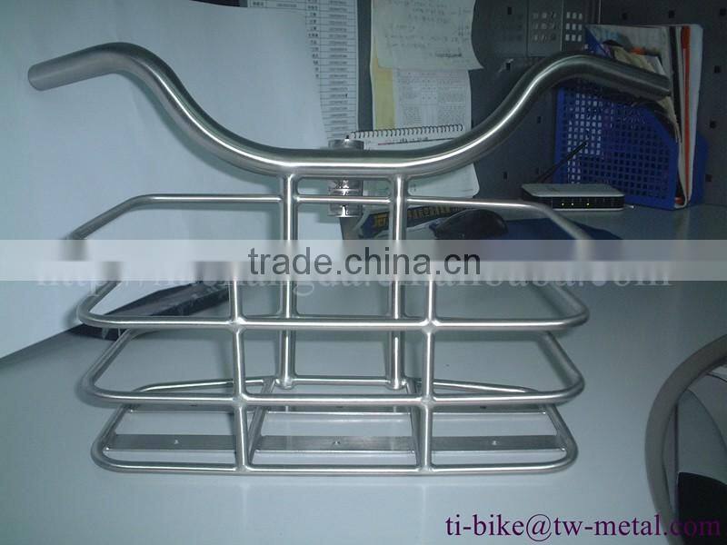 XACD made titanium bicycle front rack ti bike front carrier customized bike frame basket /ti bags holder/ ti bicycle parts