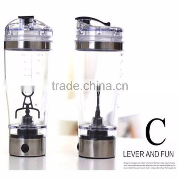 18oz/20oz leakproof Protein powder shake bottle with cap Electric Portable Mixer Bottle