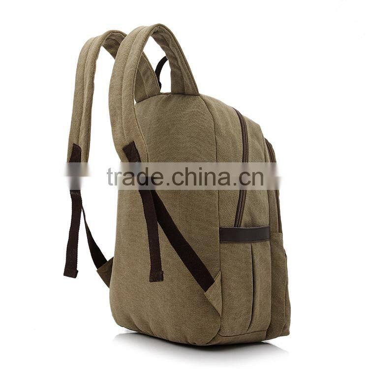 cheap and durable canvas backpack for middle school student