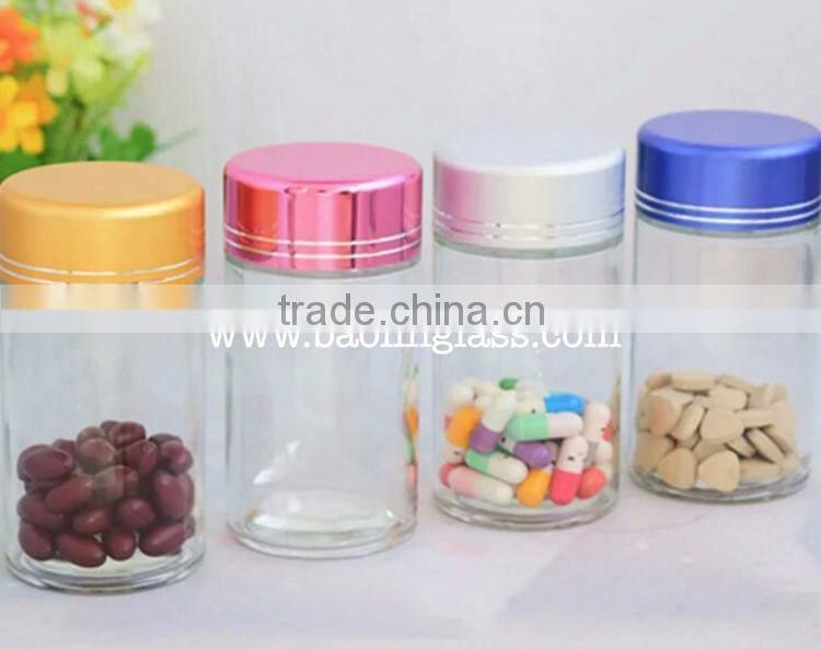 60ML Transparent Plastic Empty Clear Bottles Sample Jar Capsule Container Bottle for liquid Pill Medicine Vitamin