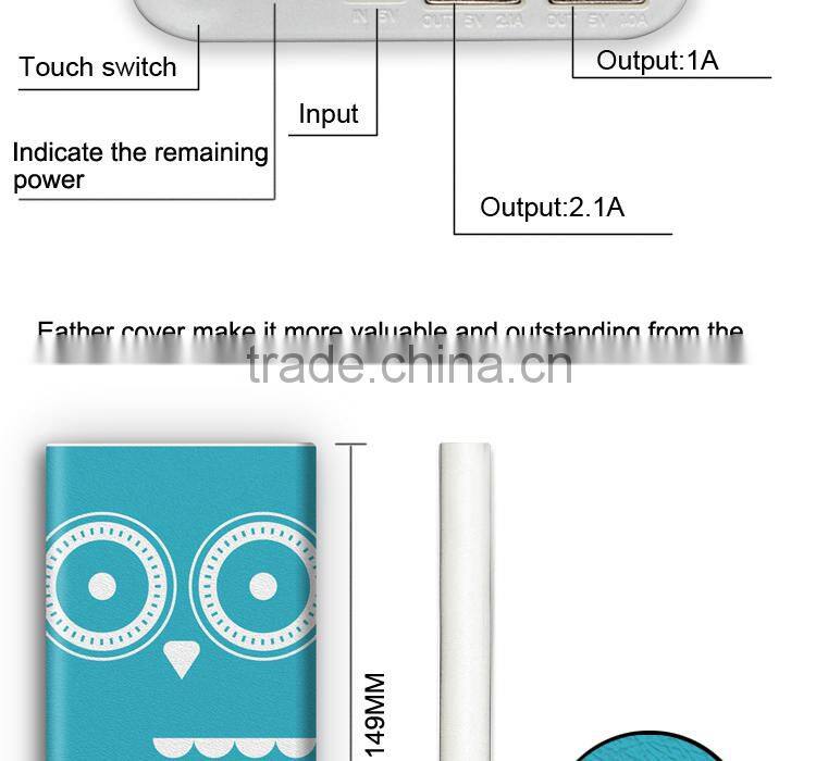 Hot new products for 2015 2A rechargeable battery 5v usb power bank