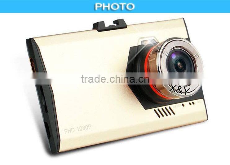 3inch motion detection and stop guard fisheye lens car dvr XY-T360