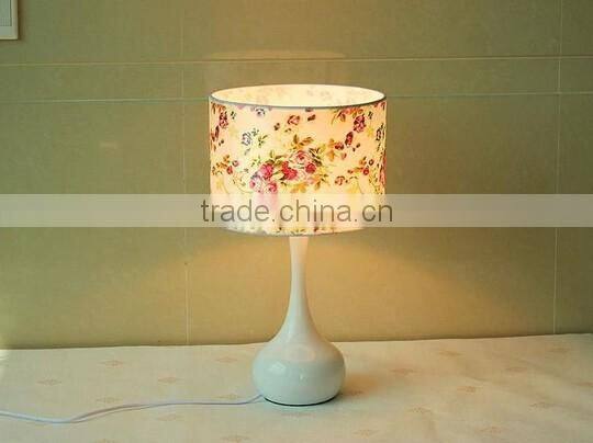 Ceramic Body With Fabric Lampshade Modern Desk Lamp Bedroom Living Room Table Lamp