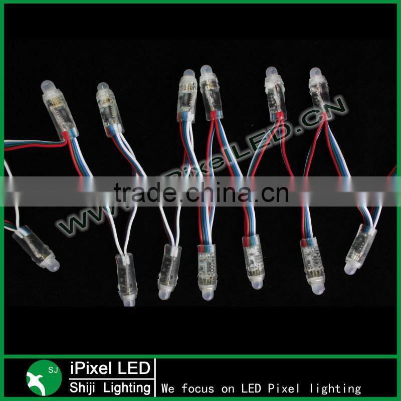 arduino ws2801 rgb mini 12mm diameter pixel led 50pcs sd controller