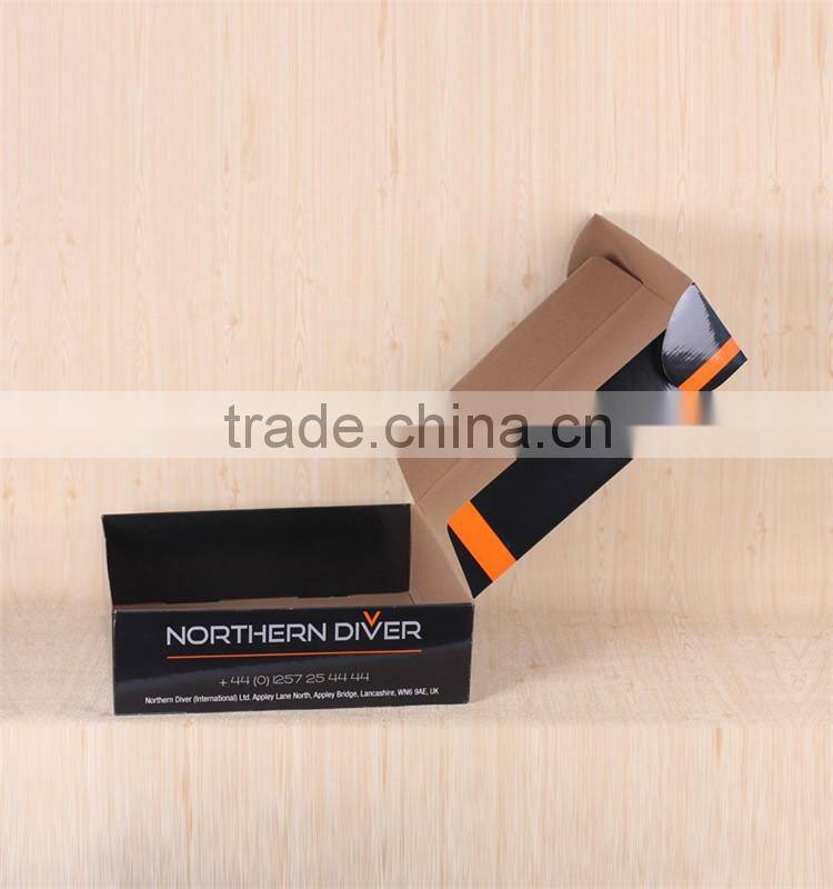 Printing cardboard black custom corrugated box