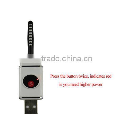 White ABS+Ceramic Electric Eyelash Curler USB Plastic Eye lashes Heated Curler Sensor Makeup Beauty Tools Rechargeable