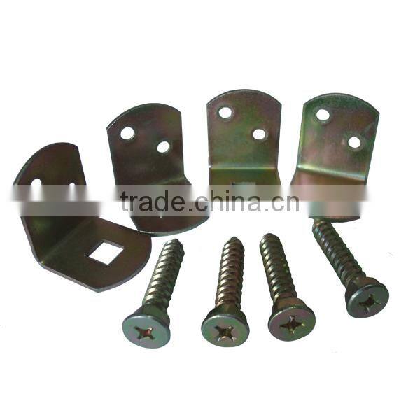 YELLOW CHROMATED Rail Bracket With Fixed Screw