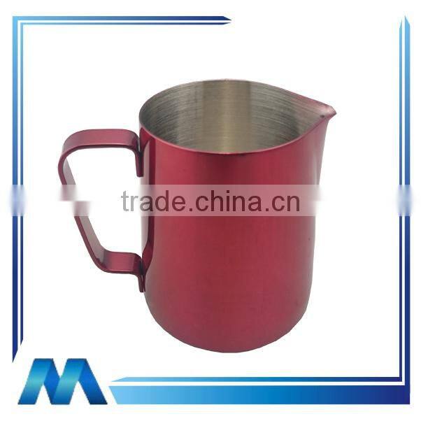 colorful stainless steel milk jug stainless steel milk ketlle stainless steel milk beaker