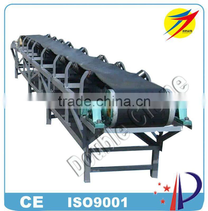 hot sale rubber belt conveyor for wood pellets transportation