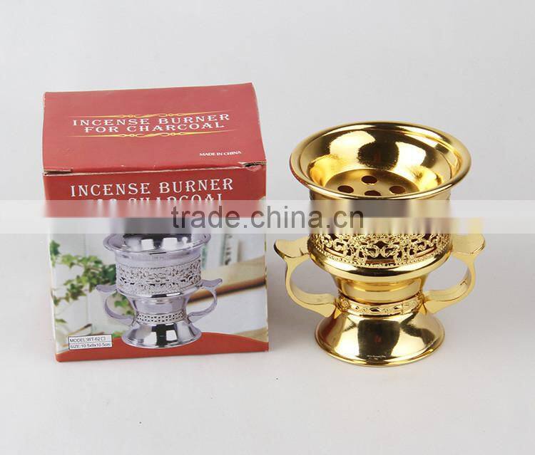 2016 Hot Sell Mini Throphy Shape Metal Incense Burner