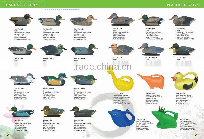 Page 5-6 2016 Hot selling and most popular artificial plastic duck decoy for hunting decoy