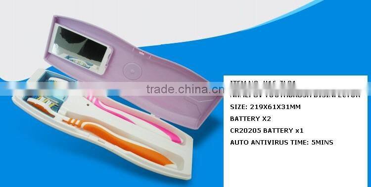 UV toothbrush disinfector