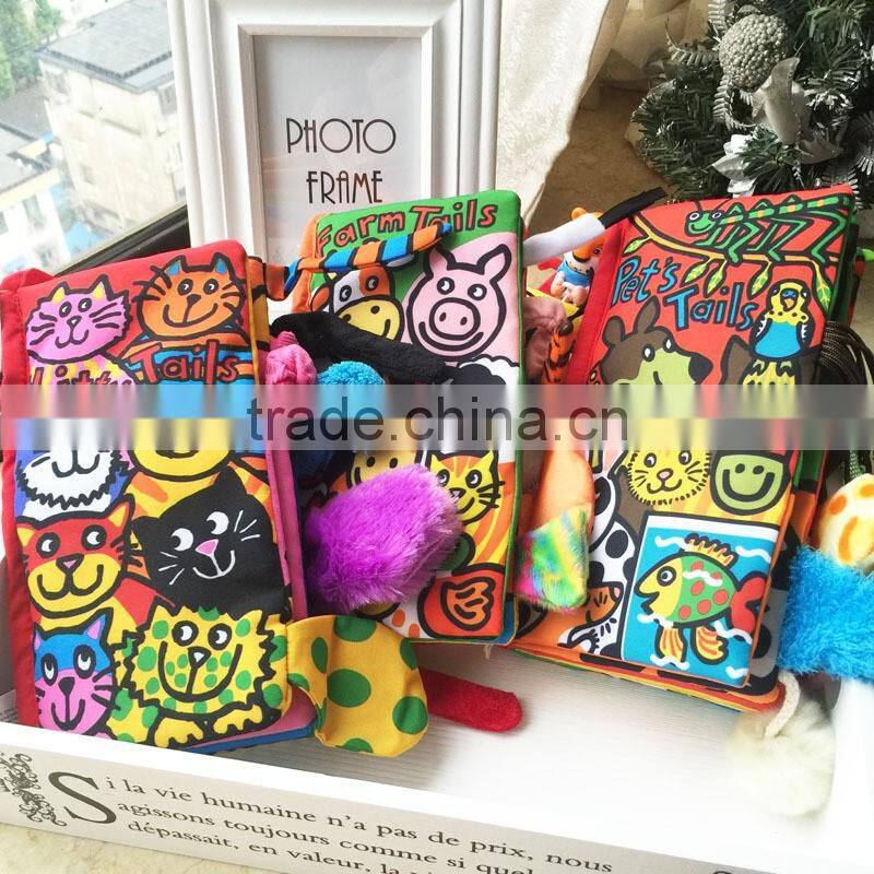 Baby soft toy early educational preschool fabric cloth book