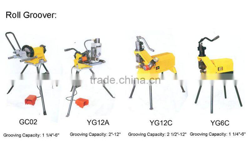 hydraulic automatic pipe groove cutting machine GC02 with 6'' grooving capacity