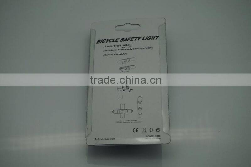 Wholesale of flashing bicycle tail Light,5 super bright red LED