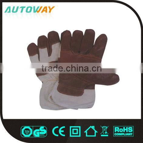 Funiture Leather With Canvas Work Gloves