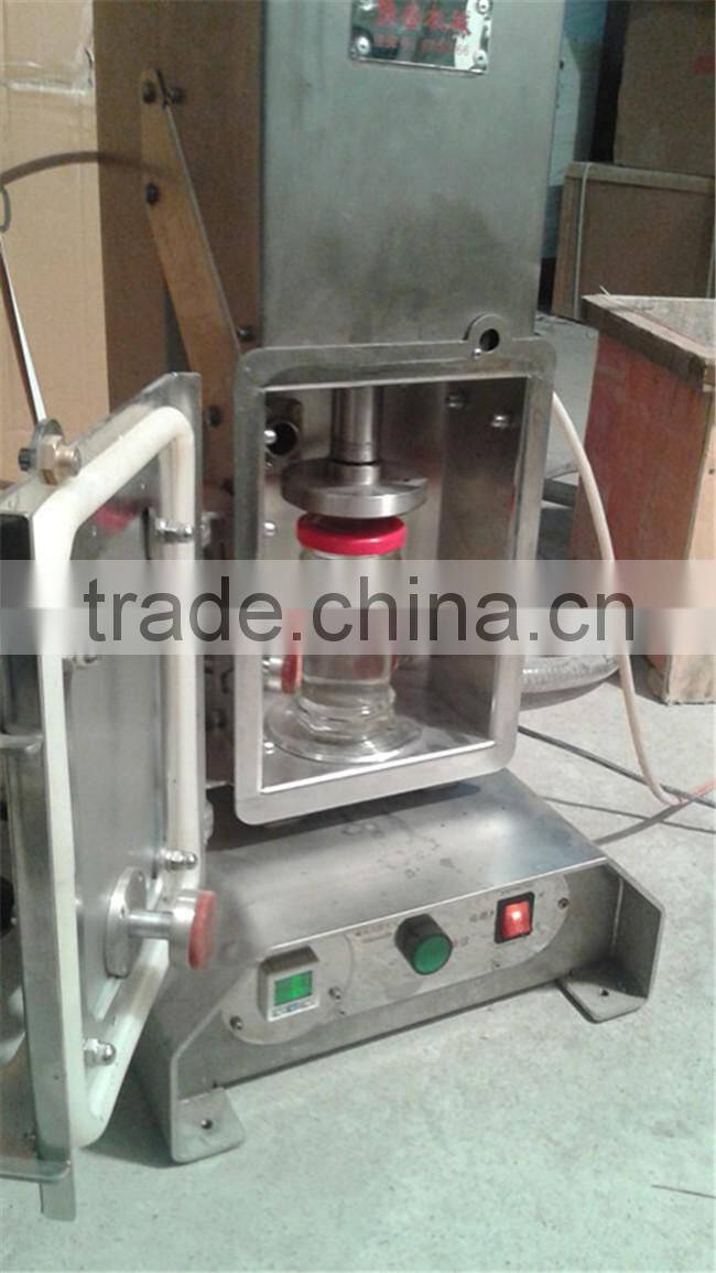 High speed glass jar/tin can vacuum sealer capping machine for sale