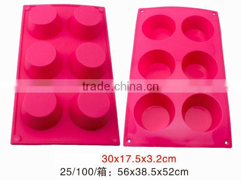 12 cup round shape silicone cake baking tools