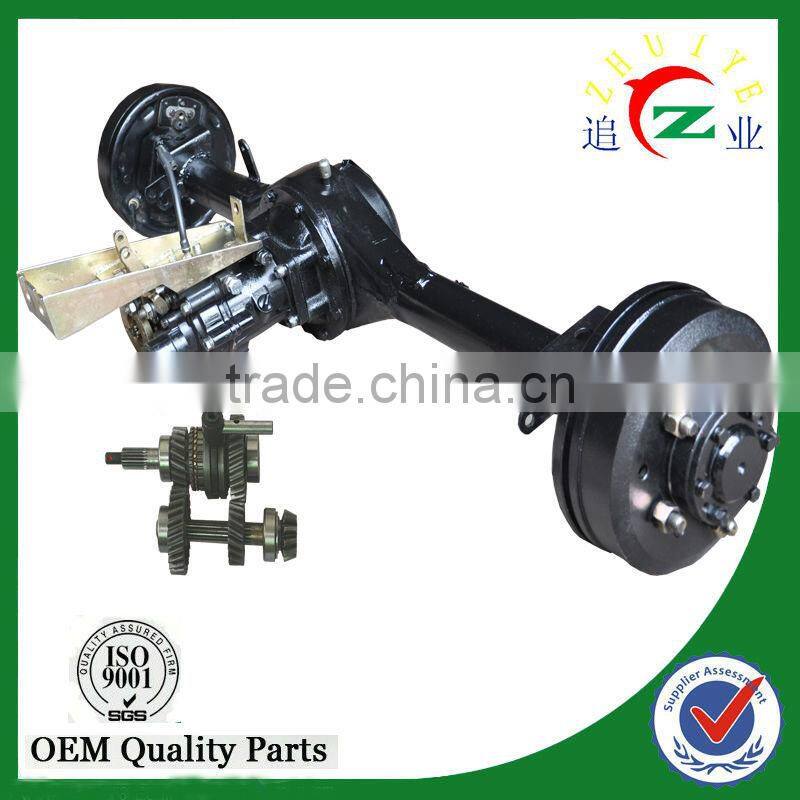 tricycle floating 2+1 oil shake rear axle assembly without using reverse gear box