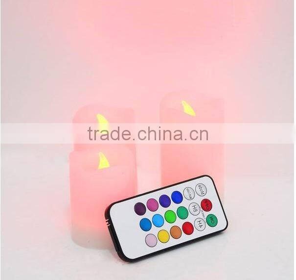 colorful Wax Battery electronic LED candle light