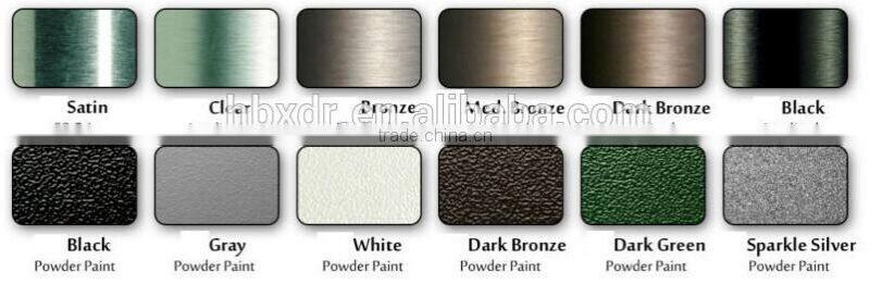 Aluminium Extrusion Tube anodized colors