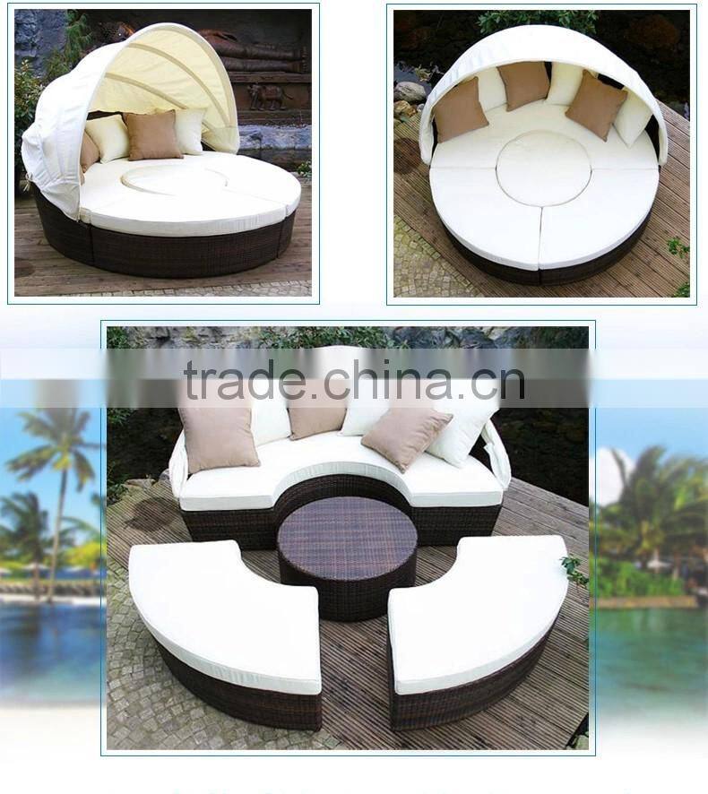 YH-8039B Outdoor round sofa holiday hotel daybed sofa set