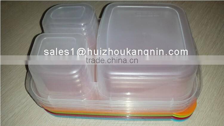 3-compartment Plasic Food Storage Lunch Box Container for Kids,Kids Plastic Lunch Box