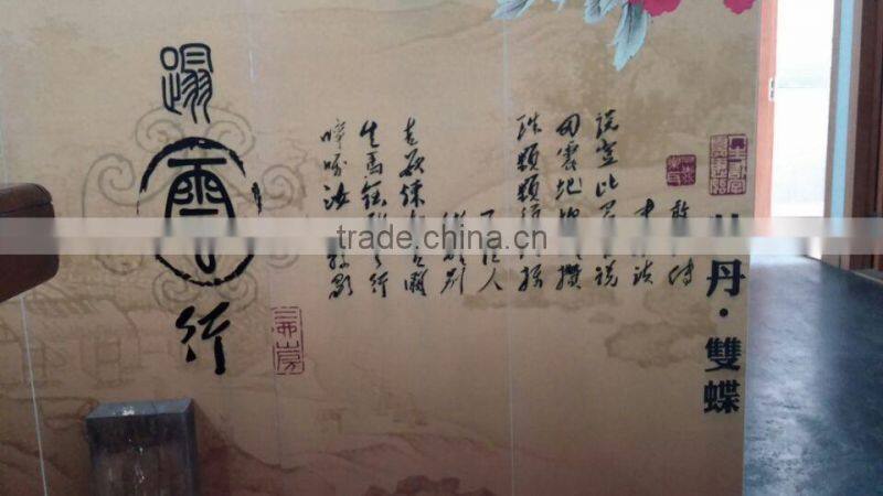 Personalized Solid Wood Folding Screen UV printing on wood Home Decoration Birch Screen