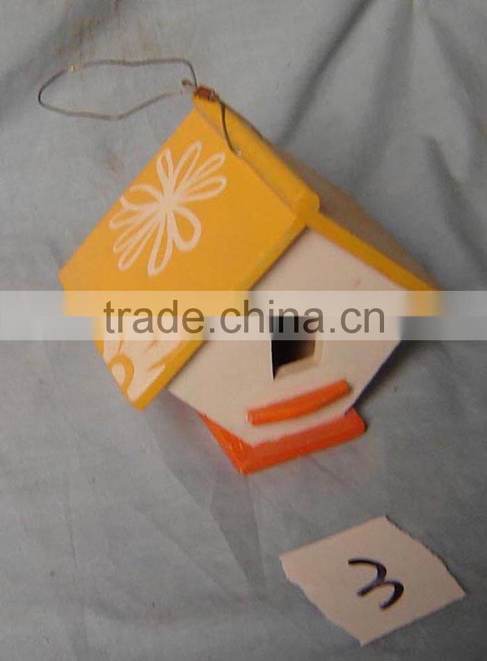Wood craft bird feeder , cheap bird house and feeders, wholesale wood bird house with hanging