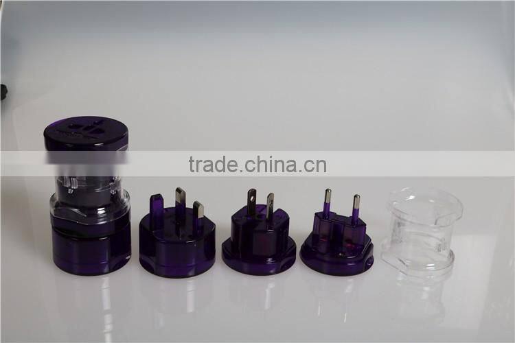 all in one universal international plug adapter world travel SY-02 DC power adapter 1european plug ac switching