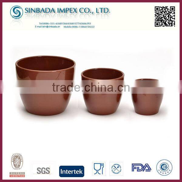 Coloful cheap new design small ceramic flower pot
