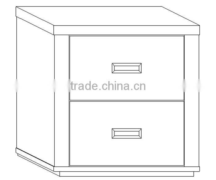 Wooden nightstand, bedside