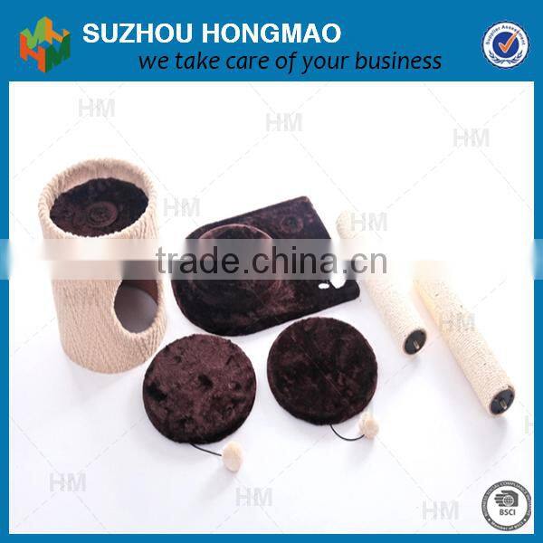 China Factory Supply Pet Cat Wooden Scratching Post Toy