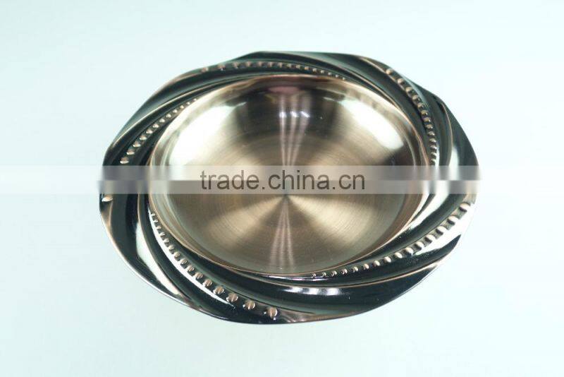 cheap chromed cake&fruit dinner dishes&plate for wholesale