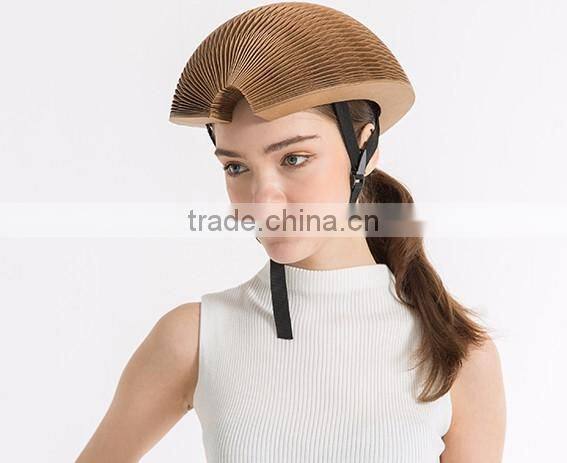 cheap rain resistant Kraft flexible paper Folding helmet