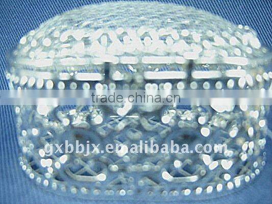 Egg shaped silver wire gift venetian jewelry box