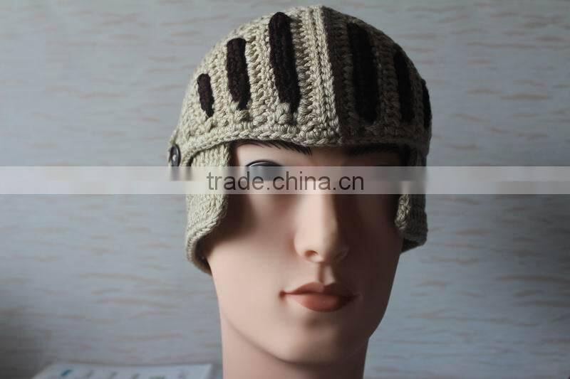 Custom Knitted Hat With Flat Embroidery in 100% Acrylic
