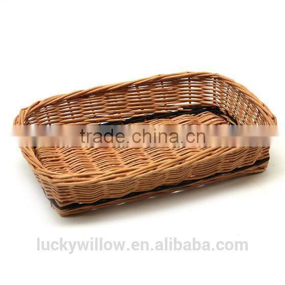 cheap round wicker tray for bread