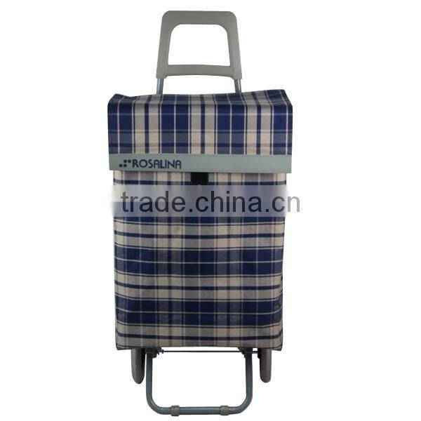 Fashion Faux Leather Shopping Trolley